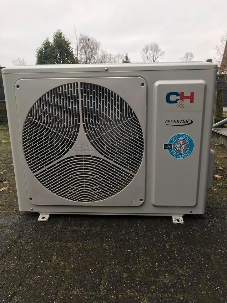 Goede Split airco C&H, Witgoed en Apparatuur, Airco's, Zo goed als nieuw, Wandairco, 60 tot 100 m³, 3 snelheden of meer, Verwarmen