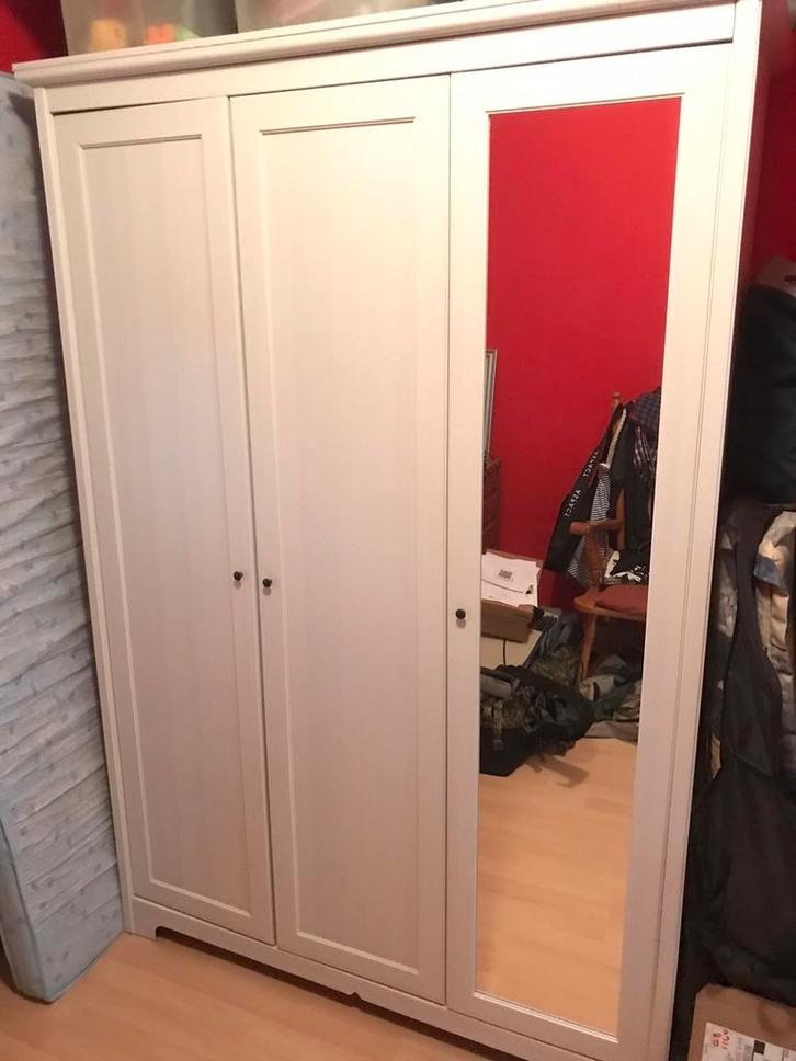Ikea kast Aspelund,  wit, 191 x 127 x 54 cm., Huis en Inrichting, Kasten | Kledingkasten, Zo goed als nieuw, 150 tot 200 cm, 100 tot 150 cm