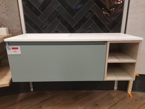 Designer Badkamermeubel 120cm mint groen, Huis en Inrichting, Badkamer | Badkamermeubels, Nieuw, Wastafelkast, Minder dan 100 cm