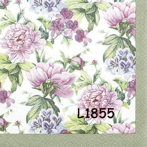 Servetten decoupage/bullet journal - pioenrozen L1855, Hobby en Vrije tijd, Knutselen, Nieuw, Materiaal, Verzenden