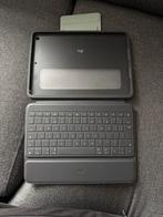 Logitech Keyboard Case voor iPad 8/9, Ophalen, Zo goed als nieuw, 10 inch, Bescherming voor- en achterkant