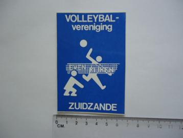 sticker Zuidzande volleybal club vintage retro 
