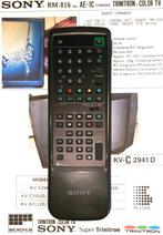 Sony RM-816 AE-1C AE-2 Trinitron Color TV VCR Remote Control