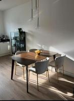 Eetstoelen licht beige champagne kleur eetkamerstoelen, Ophalen of Verzenden, Zo goed als nieuw