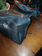 Vintage leren zadeltas, Ophalen of Verzenden, Gebruikt