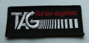 F1 TAG turbo engines patch badge opnaai embleem vintage beschikbaar voor biedingen