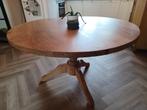 Massief Eiken Ronde Eettafel, Gebruikt, Ophalen of Verzenden, Landelijk, Vier personen