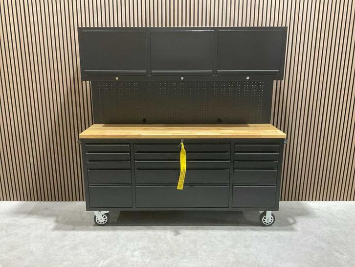 Stahlworks Deluxe Black 72 inch high 15 laden Werkbank new‼️, Doe-het-zelf en Verbouw, Werkbanken, Nieuw, 170 cm of meer, Ophalen