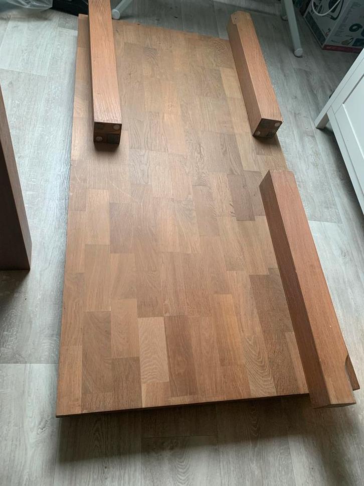 Eikenhouten Eetkamertafel - Stevig & Goede Staat, Antiek en Kunst, Antiek | Meubels | Tafels, Ophalen
