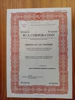 Aandeel RCA - Radio Corporation of America, Ophalen of Verzenden, 1970 tot heden, Overige typen