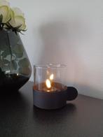 Waxinelichtjeshouder Dazz mat zwart Nieuw!, Zwart, Nieuw, Ophalen of Verzenden, Metaal