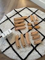 Heel goed 16x Brio houten trein spoor rails set 33401 recht, Kinderen en Baby's, Ophalen of Verzenden, Zo goed als nieuw
