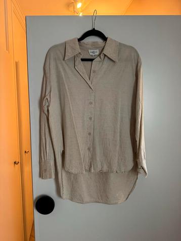 Oversized Beige Blouse - Maat M beschikbaar voor biedingen