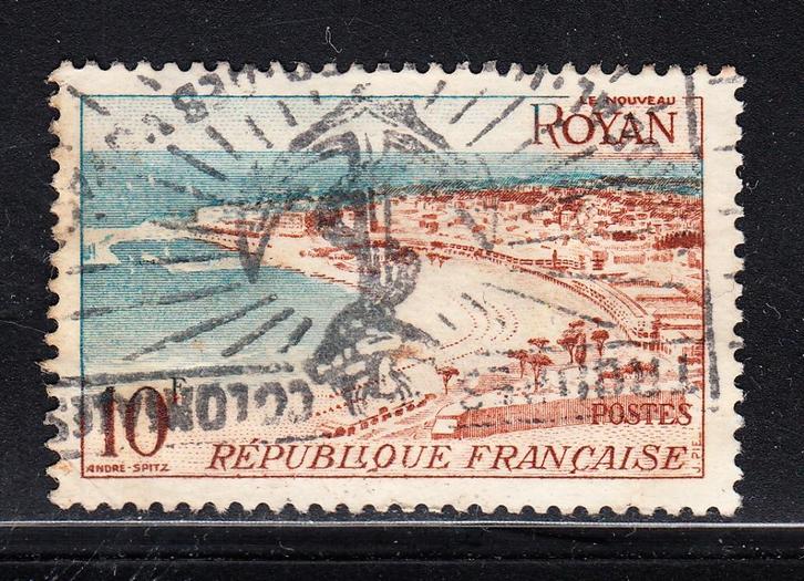 3238 - Frankrijk michel 1006 gestempeld , Landschap , Royan, Postzegels en Munten, Postzegels | Europa | Frankrijk, Gestempeld