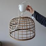 Leuke bamboe hanglamp. Incl. Wit Armatuur, Huis en Inrichting, Lampen | Hanglampen, Zo goed als nieuw, Ophalen