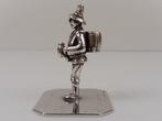 Zilveren miniatuur Bierverkoper                         Z159, Ophalen of Verzenden, Zilver
