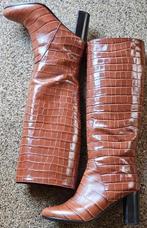 Elegante bruine hoge laarzen met hak, Hoge laarzen, Bruin, Ophalen of Verzenden, Onbekend