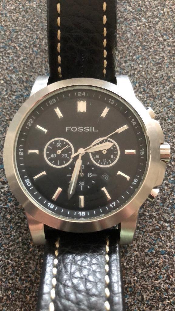 Fossil herenhorloge Neutra Chrono Watch zwart FS-4247 mt 44, Sieraden, Tassen en Uiterlijk, Horloges | Heren, Zo goed als nieuw