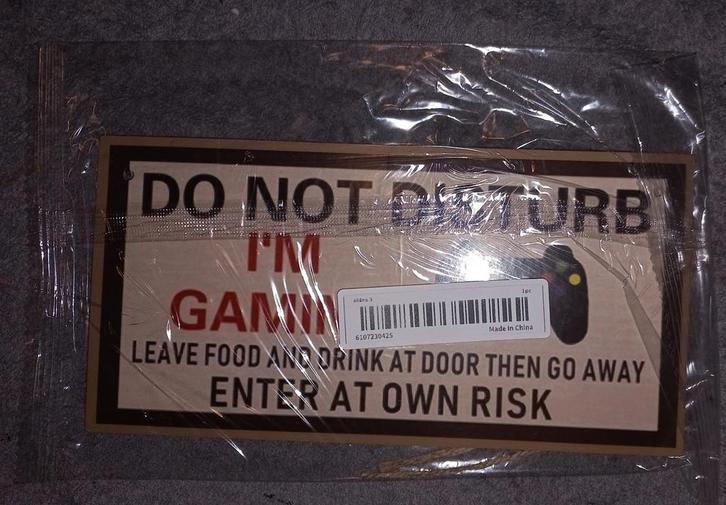 Grappig Gamebord - Niet Storen!, Huis en Inrichting, Woonaccessoires | Wanddecoraties, Nieuw, Ophalen of Verzenden