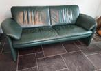 Leolux Bora Bora 2,5 zits bank leder groen, Ophalen, Gebruikt, 150 tot 200 cm, Tweepersoons