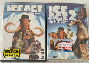 DVD Ice Age 1 en Ice Age 2 The Meltdown beschikbaar voor biedingen