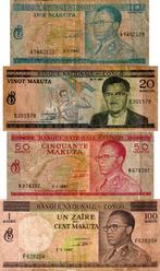 Congo 10, 20, 50 en 100 makuta 1967 - F, Verzenden, Overige landen, Setje