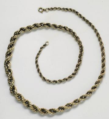 Antiek gouden ketting (van dun naar dik naar dun) beschikbaar voor biedingen