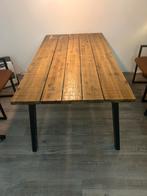 Houten tafel 170x90met 4 stoelen, Ophalen, Gebruikt, 50 tot 100 cm, 150 tot 200 cm