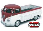 Volkswagen T1 Bus Pick-up Dark Red/White 1/43 Cararama, Hobby en Vrije tijd, Modelauto's | 1:43, Overige merken, Tschuiten@hotmail.com