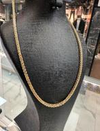 14k Gouden Vossenstaart Ketting 60cm, Ophalen of Verzenden, Zo goed als nieuw, Goud