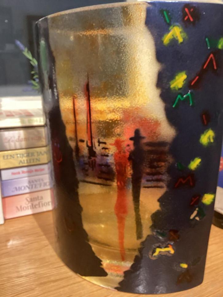 Kristallen Bloemenvaas Lars Sester Vik, Huis en Inrichting, Woonaccessoires | Vazen, Zo goed als nieuw, Overige kleuren, Minder dan 50 cm