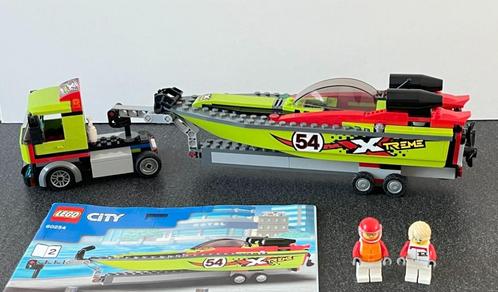 Lego City X-treme no. 60254: Raceboottransport, Kinderen en Baby's, Speelgoed | Duplo en Lego, Gebruikt, Lego, Complete set, Ophalen of Verzenden