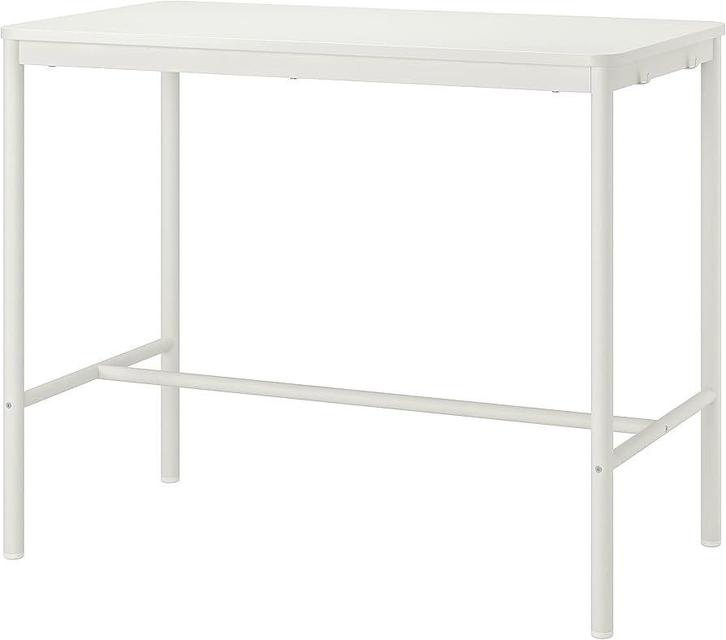IKEA TOMMARYD 130x70 105 cm hoog wit, Huis en Inrichting, Bureaus, Zo goed als nieuw, Stabureau, Ophalen