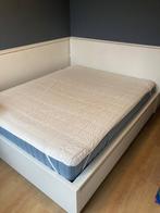 Ikea Malm bed 160 x 200, Ophalen, Wit, Tweepersoons, Zo goed als nieuw