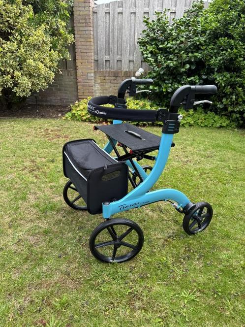 Travixx Classic Rollator (kite blue / lichtblauw) maat S, Diversen, Rollators, Zo goed als nieuw, Lichtgewicht, Opvouwbaar, Ophalen