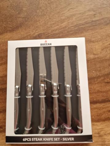 6-delige Steakmessenset - Zilver beschikbaar voor biedingen