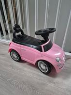 Loopauto Fiat 500 - roze, Kinderen en Baby's, Speelgoed | Buiten | Voertuigen en Loopfietsen, Ophalen, Zo goed als nieuw, Loopvoertuig