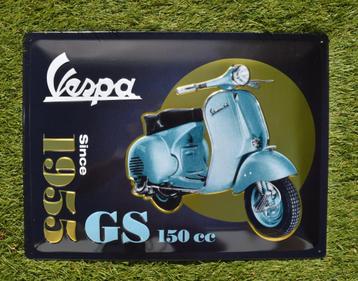 Vespa GS 150 bord | 30x40cm | nieuw | 1955
