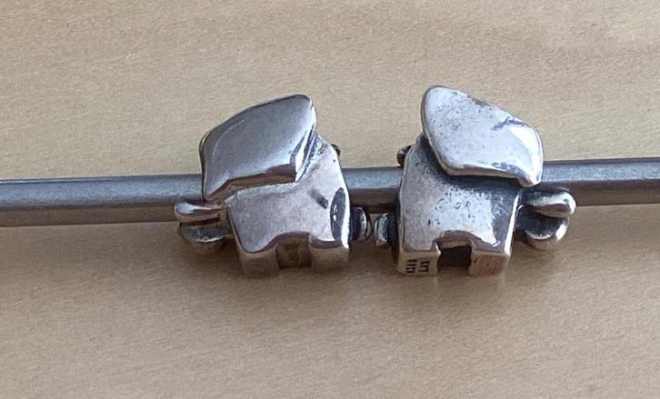 Trollbeads Olifantjes, Sieraden, Tassen en Uiterlijk, Bedels, Nieuw, Trollbeads, Zilver, 1 bedel, Ophalen of Verzenden