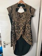 Indiase Lehenga groen met goud, Kleding | Dames, Maat 38/40 (M), Overige typen, Ophalen of Verzenden, Zo goed als nieuw