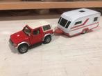 1:43 Mitsubishi Pajero Shogun Pinin met Caravan, Ophalen of Verzenden, Gebruikt, Auto, Overige merken