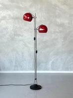 Jaren 70 vloerlamp vintage bollamp retro rood design 1970s, Huis en Inrichting, Lampen | Vloerlampen, Ophalen, Gebruikt, 100 tot 150 cm