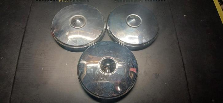 Opel Kadett B Chrome Wieldoppen 3 Stuks., Auto diversen, Wieldoppen, Zo goed als nieuw, Ophalen of Verzenden