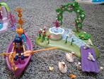 Playmobil prinsessentuin met gondel en waterval, zeemeermin, Ophalen of Verzenden, Zo goed als nieuw
