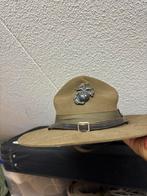 USMC Drill Instructeur Hoed, Vietnam 1967, Verzamelen, Ophalen of Verzenden, Marine, Amerika, Helm of Baret