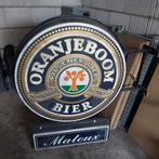 Dubbelzijdige Oranje Boom Bier Lichtbak, Ophalen, Gebruikt, Lichtbak of (neon) lamp