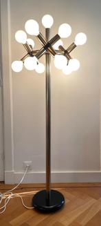 60s Zeldzame Atomic vloerlamp van Trix & Robert Haussmann, Ophalen, Vintage, 150 tot 200 cm, Metaal