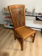 2 solid wood chairs, Huis en Inrichting, Stoelen, Ophalen, Twee, Bruin, Zo goed als nieuw