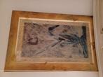 houten schilderij de zwarte tulp. 58cm breed. 90 cm lang. 20, Ophalen