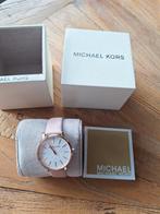 Michael Kors Horloge NIEUW met leren band, Overige merken, Leer, Staal, Polshorloge